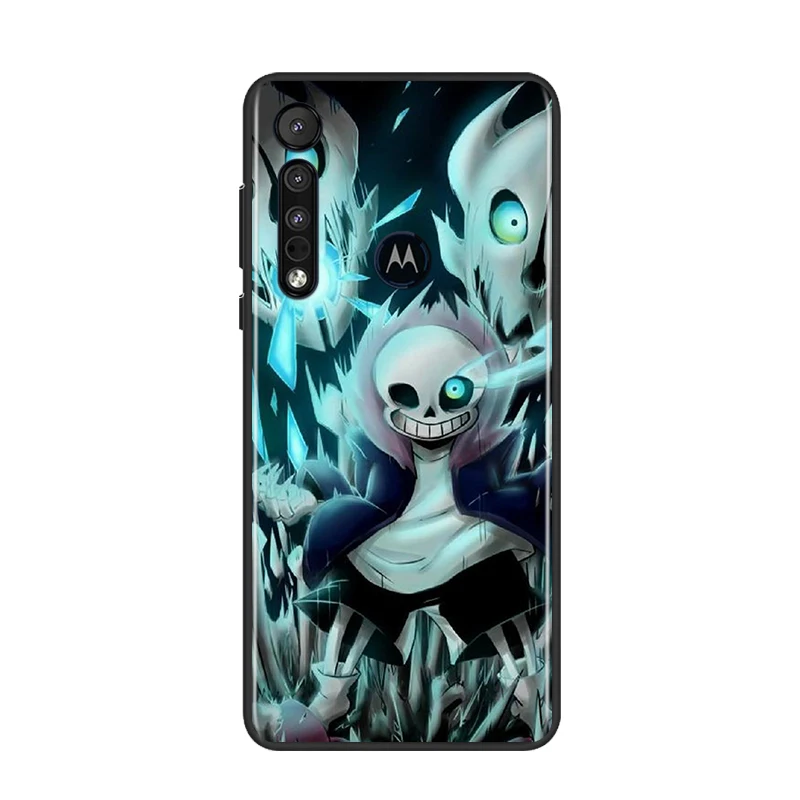 

Hot Undertale Sans for Motorola G9 G8 G Edge One E7 E6 Power Lite Marco Hyper Fusion Plus Play Black Phone Case