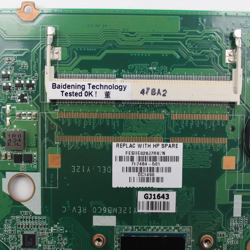 DAY12EMB6C0 материнская плата для ноутбука hp 17-F материнская плата N3540 cpu 787484-501 787484-601 787484-001 протестирована в целости и сохранности