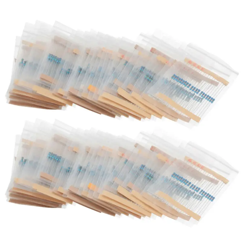 

73 Values 1% Precision 1-470kohm Metal Film Resistor Assortment Tool Supplies