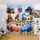 Светоизолирующие затемняющие шторы для спальни, гостиной, с изображением молнии, мультфильма Тачки Дисней