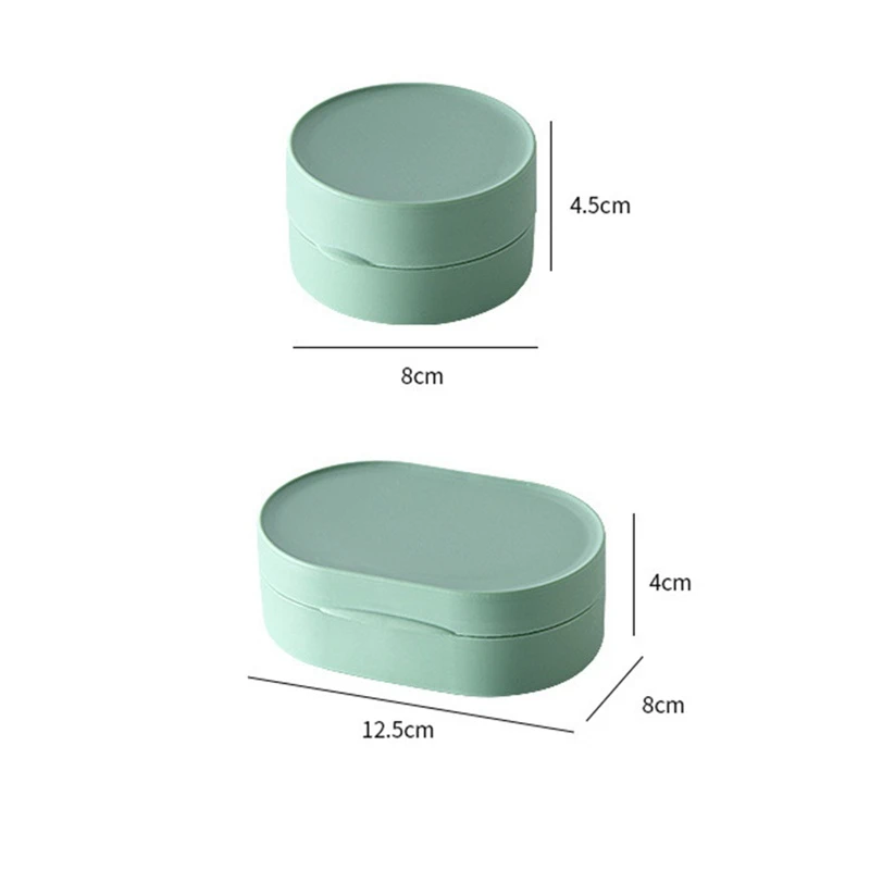 travel with cover waterproof soap box creative solid color soap box soap holder household drain soap rack bathroom accessories free global shipping