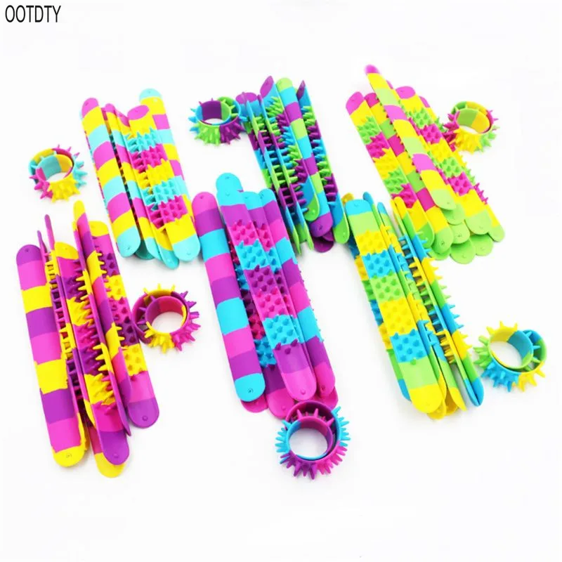 Браслет Spiky Slap силиконовые браслеты антистресс с шипами для офиса школы класса