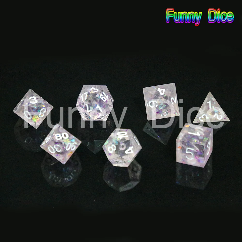 Высший сорт ручной работы Красочные острые края и красивые кости набор 7