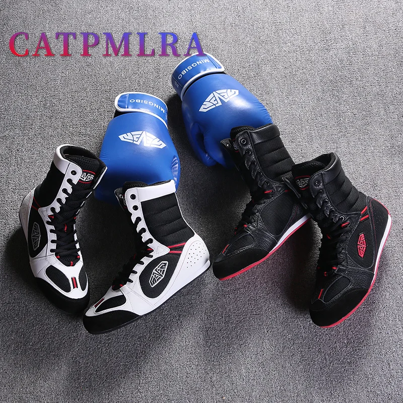 

Новое поступление, обувь для тяжелой атлетики для мужчин и женщин, роскошные брендовые высокие ботинки для борьбы, дышащая профессиональна...