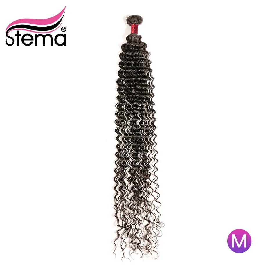 Stema 1/3/4 пучки волос глубокая волна перуанские натуральный Цвет