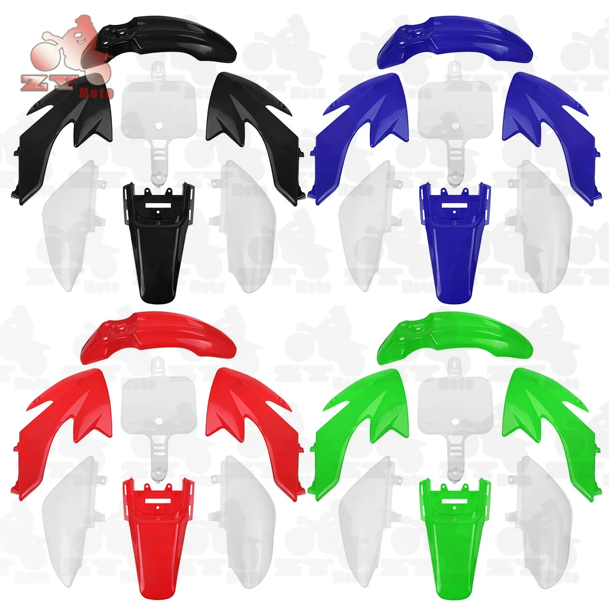 Пластиковые крылья Обтекатели + высокое сиденье для мотоцикла Honda XR50 CRF50 70 110 125cc |