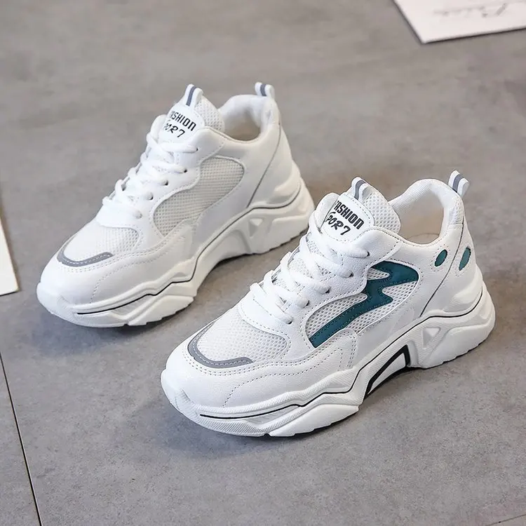 Женские универсальные сетчатые кроссовки повседневная обувь на платформе