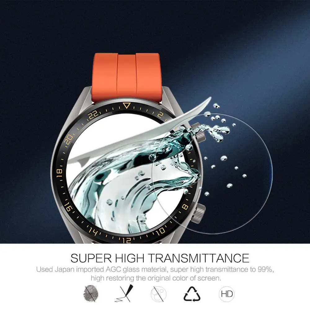 Для Apple Watch GT 46 мм закаленное стекло Nillkin Amazing H + Pro защита экрана 2.5D кривая защитная