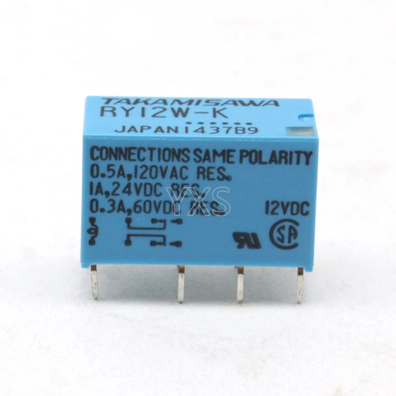 Новое реле сигнала TAKAMISAWA 10 шт./лот RY12W K 12 в 1 а 8 pin|relay takamisawa|relay 12v 1arelay |
