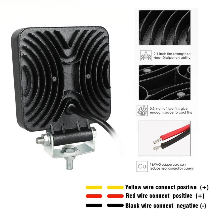 GZKAFOLEE 120W 4x4 светодиодный светильник бар комбинированный прожектор внедорожный