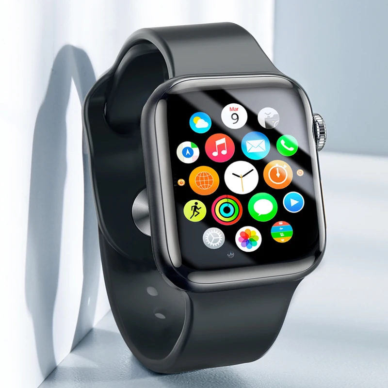 Закаленное стекло с полным покрытием для Apple Watch Band watch 4 5 iwatch 38 40 мм изогнутая