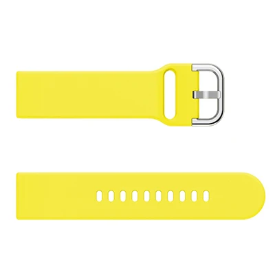 Yellow 22 мм силиконовый ремешок для Amazfit GTR 47 мм смарт-часы для Amazfit Pace/Amazfit Stratos 2/2S 3 сменный Браслет - Цвет: Yellow