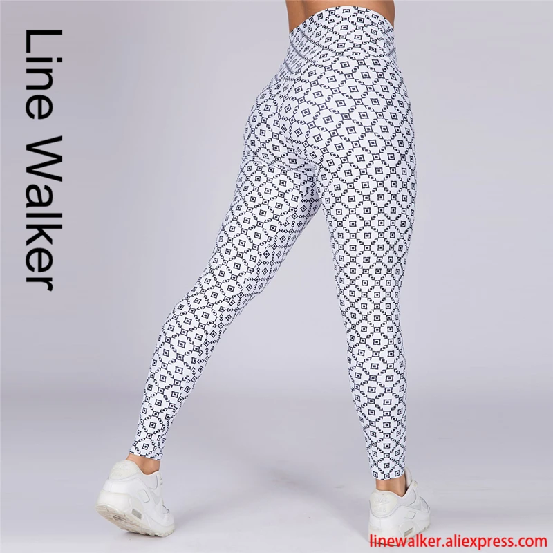 Женские леггинсы с высокой талией мини-леггинсы геометрическим рисунком для