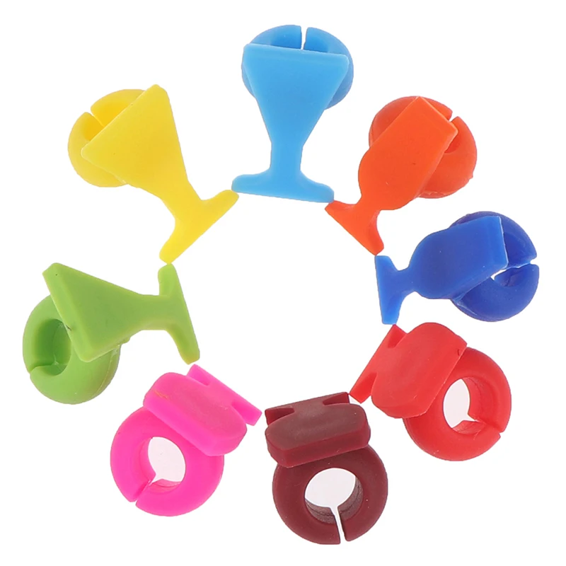 Силиконовые вино Стекло Форма маркер на стакан для вина Питьевая чашка