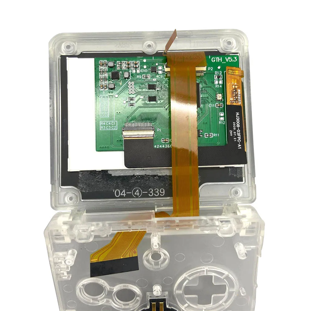 Новинка наборы ЖК-экранов IPS для GBA SP 4 пикселя до 1 подсветка предварительно