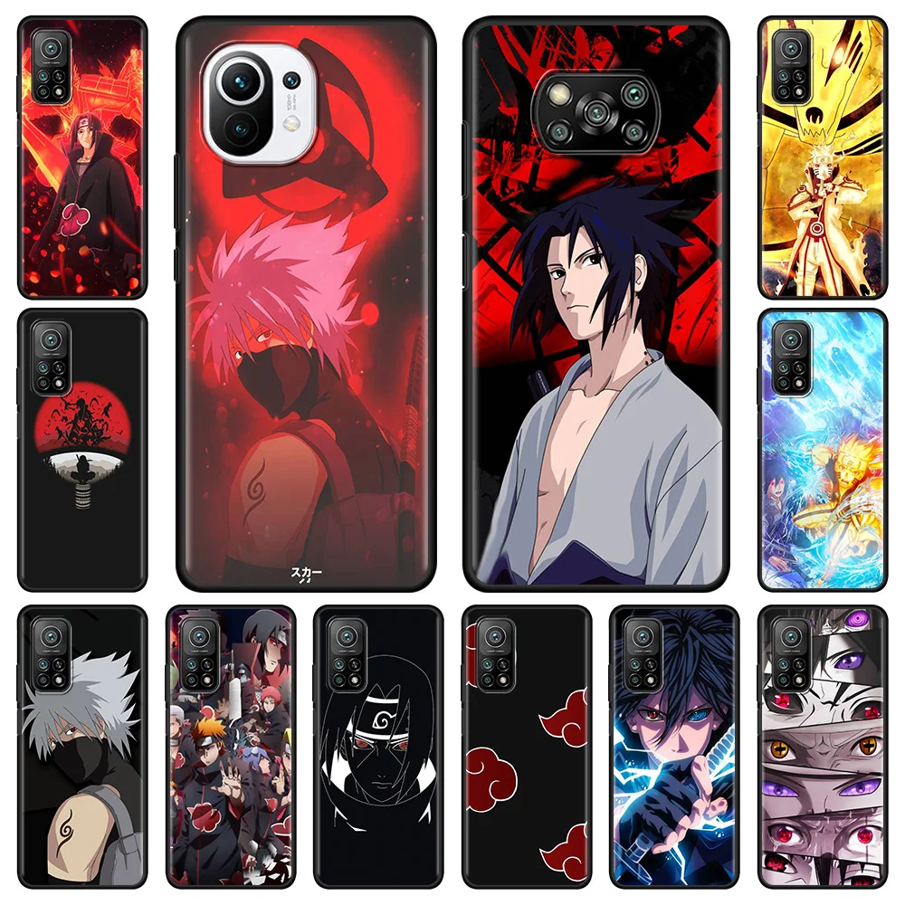 

Anime-Kakashi-Sasuke For Xiaomi Mi Poco X3 NFC 10T Pro Note 10 Lite 9T Soft Phone Bumper Case M3 11 F3 CC9e F1 Shockproof Cover