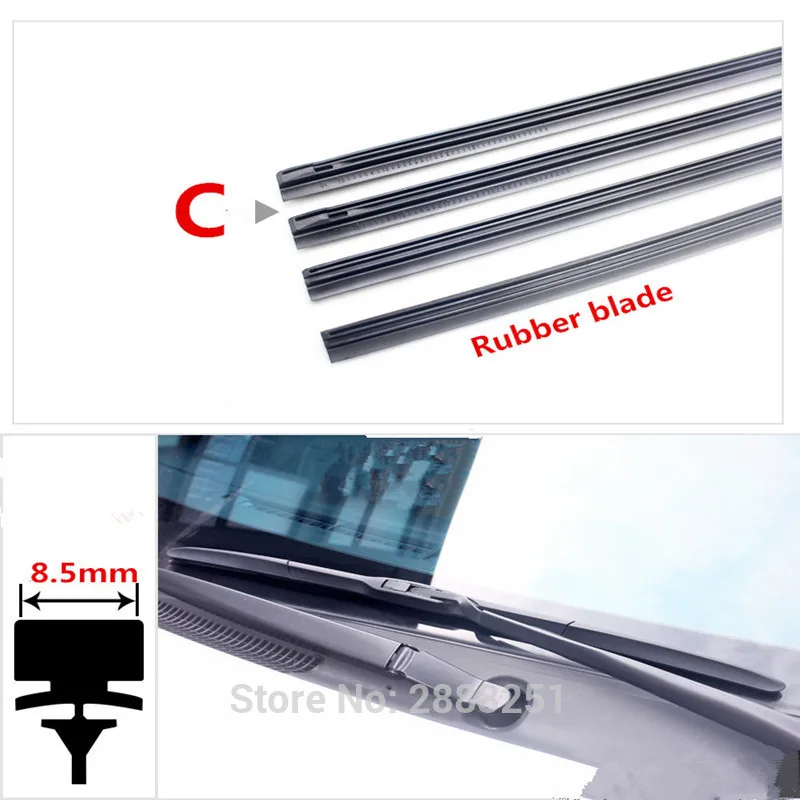 Car Wiper Blade Insert Rubber strip Refill for byd f3 f3r f-3 f0 s6 ti f6 f 3 g3 l3 s3 s7 g6 Ram Windscreen Wipers accessories | Автомобили
