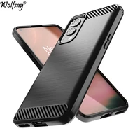 for oneplus nord 2 5g case rubber silicone carbon fiber cover for oneplus nord 2 5g back case for oneplus nord 2 nord2 5g case