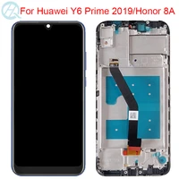 original honor 8a lcd for huawei y6 pro 2019 display with frame 6 09 huawei y6 2019 y6 prime 2019 lcd jat l09 l29 touch screen
