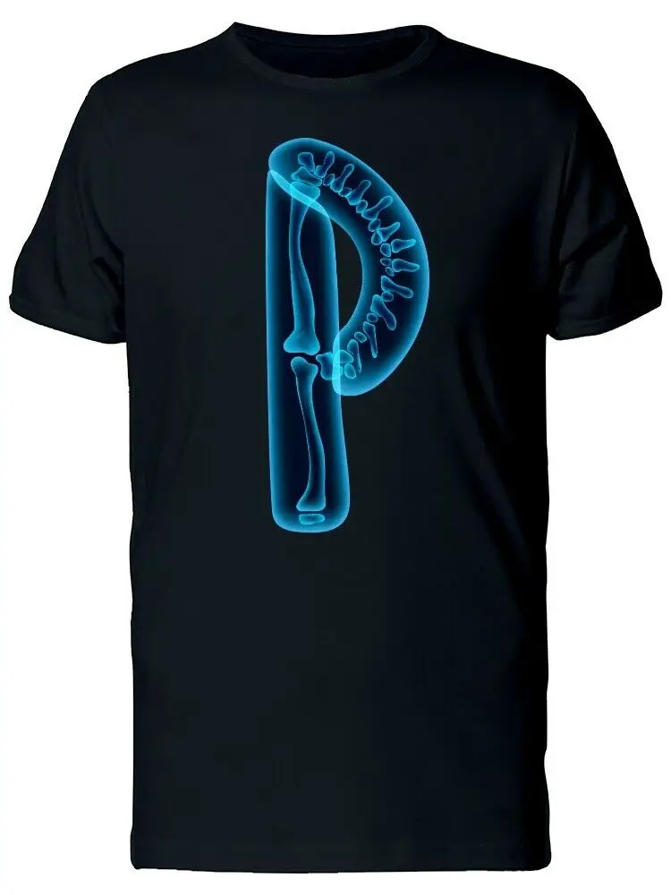 

Funny X Ray Letter P Printed T-Shirt. Summer Cotton O-Neck Short Sleeve Mens T Shirt New S-3XL