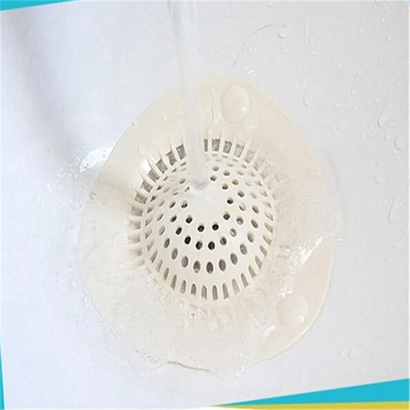 

Silicone Sink Drain Filter Bathtub Hair Catcher Stopper Trapper Drain Hole Cover Mesh Filter Strainer for Bathroom Kitchen Tolie
