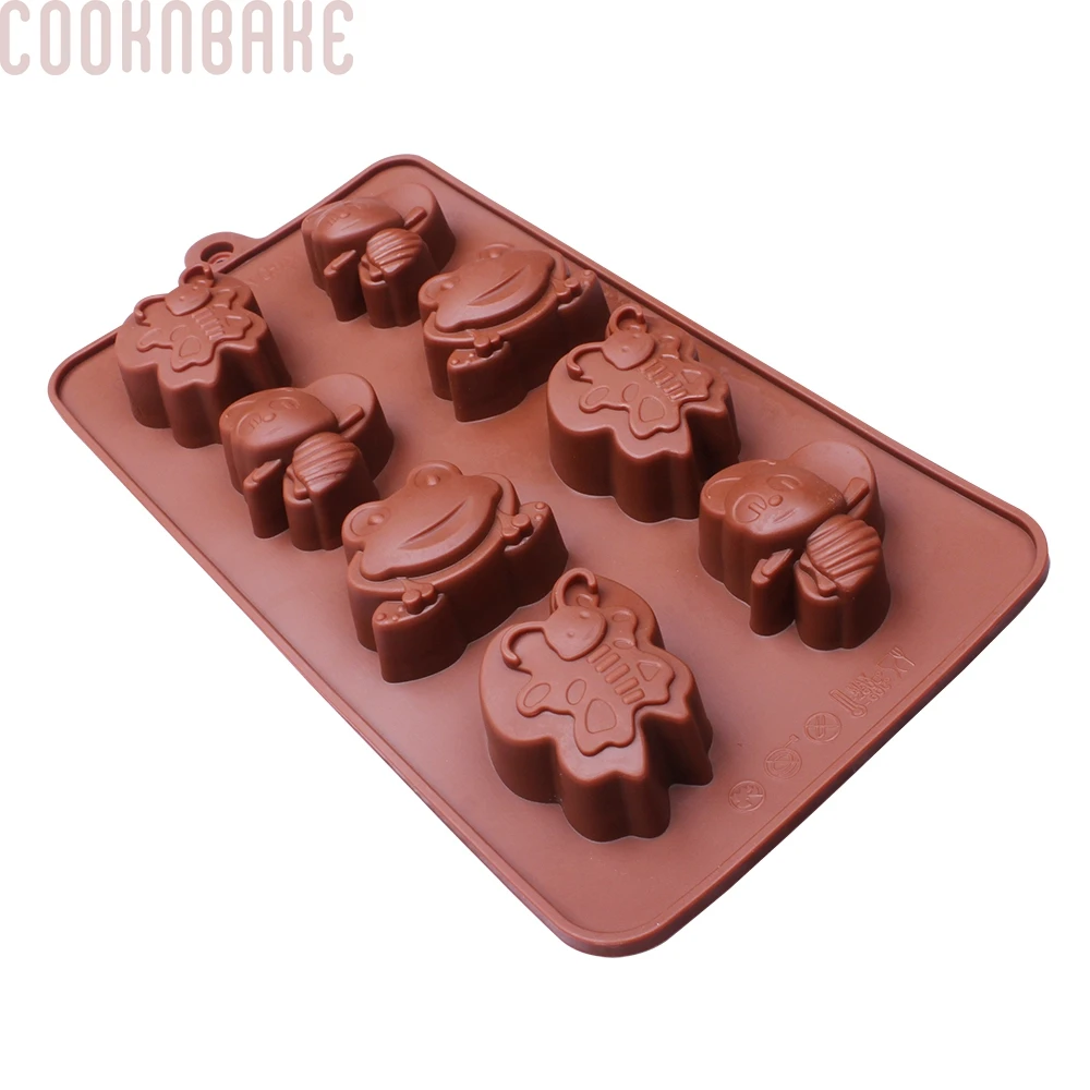 COOKNBAKE лягушка шоколадная Форма Силиконовые формы для конфет липкий лед