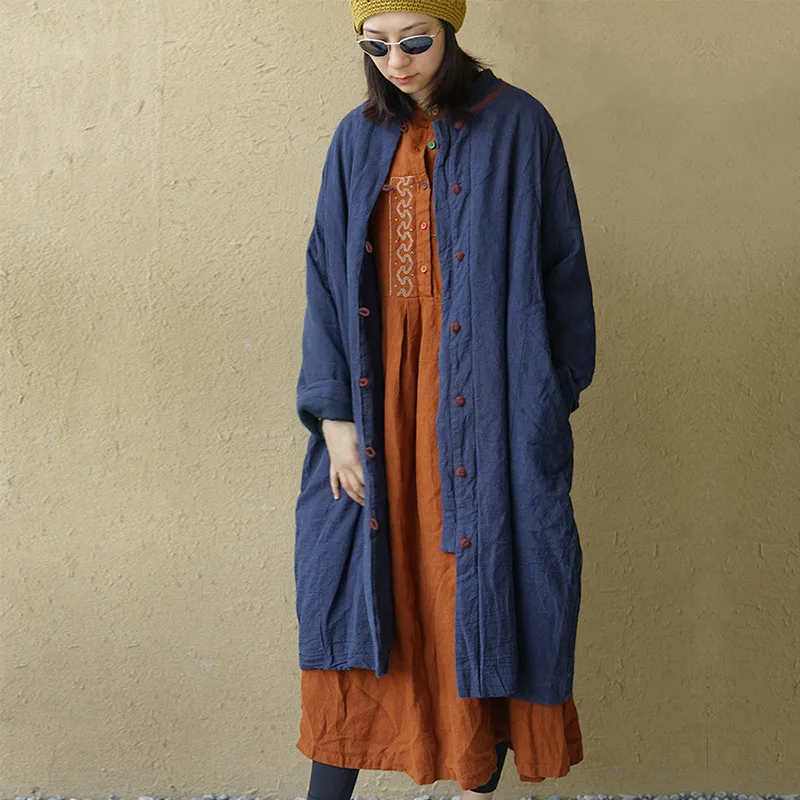 Женская куртка на пуговицах SCUWLINEN однотонная с хлопковой подкладкой модель P179