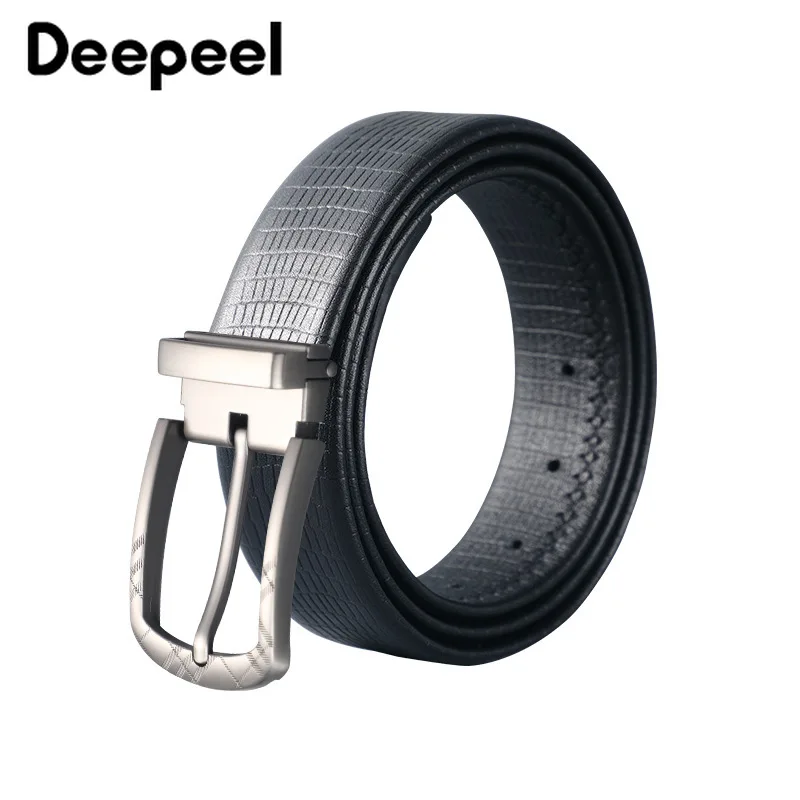 Deepeel 1 шт. 3 5 см * 115 125 роскошный первый Слои из яловой кожи мужской ремень пряжкой