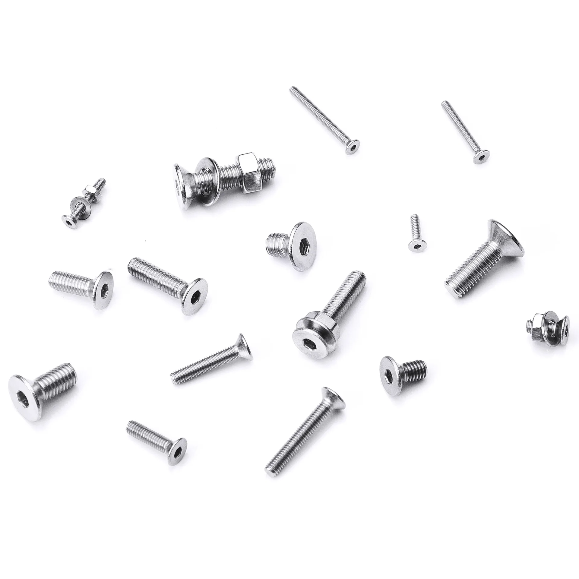 

880pcs Hex Socket Head Cap Screw Set M2 M3 M4 M5 Stainless Steel Hexagon Flat Round Cap Head Screw Kit Assortment