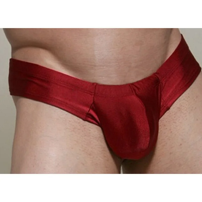 Сексуальное мужское нижнее белье брифы с U-образной выпуклой большой карманом