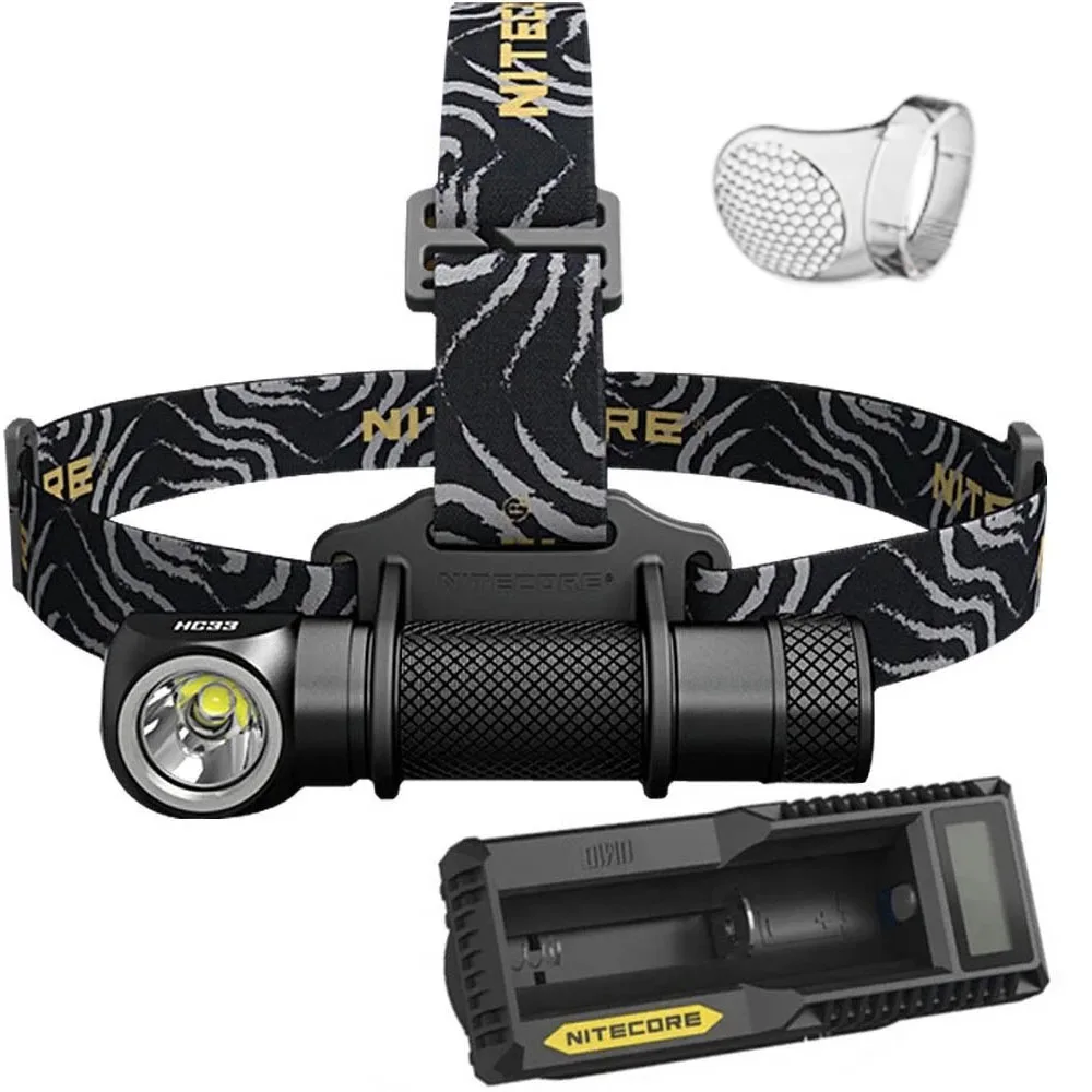 NITECORE HC33 комплект фар CREE XHP35 HD Макс. 1800 люмен налобный фонарь 8 режимов работы наружный светодиодный головной светильник с зарядным устройством UM10
