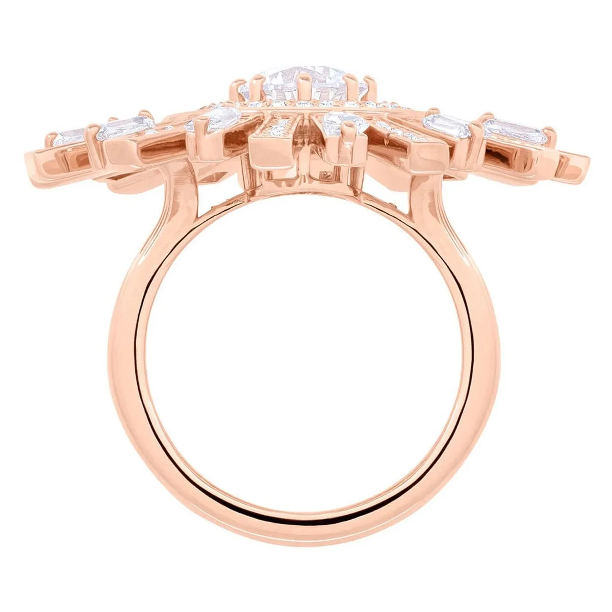 

ERIN High quality SWA, fashionable, fresh and shining crystal gift, solar cocktail and exquisite lucky ring