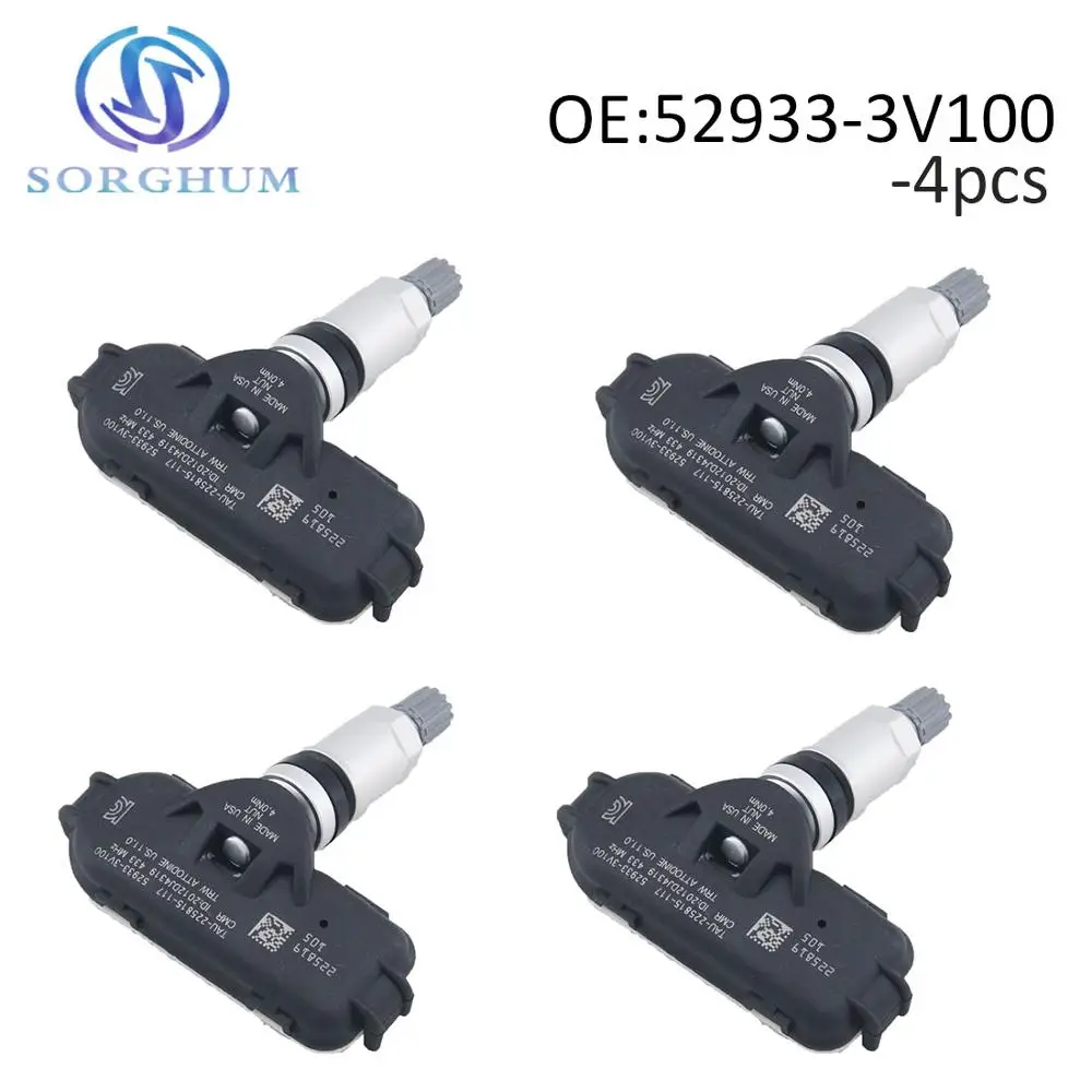 4 шт. 52933 3V100 датчик давления в шинах TPMS подходит для Hyundai i40 VF 2011 2012 2013 2014