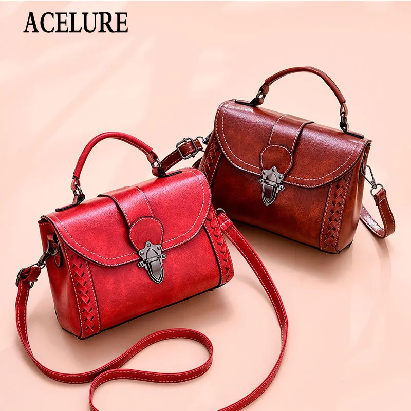 

Small Cover Hasp Shoulder Bags for Women Solid Color PU Leather Messenger Bags Female Fashion Handbags Elegant Ladies Purse Bag