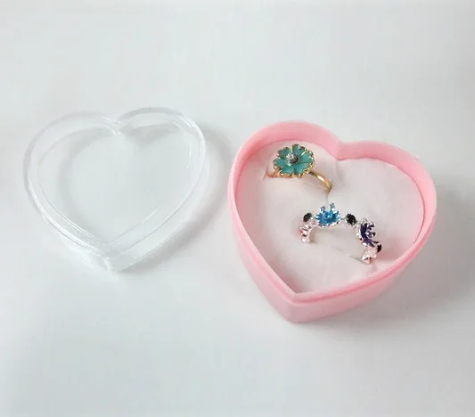 Органайзер акриловый прозрачный для сережек коробочка колец влюбленных новая