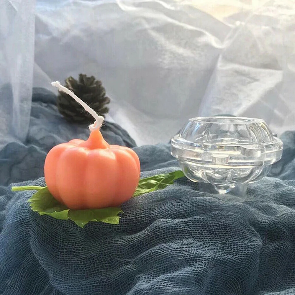 2020 новая 3D форма тыквы Пластиковая для свечей Мыло Форма DIY Колыбель глина