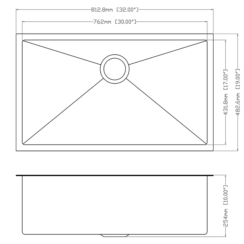 

Single Bowl Gunmetal Black Undermount Handmade Kitchen Sink 304 Stainless Steel