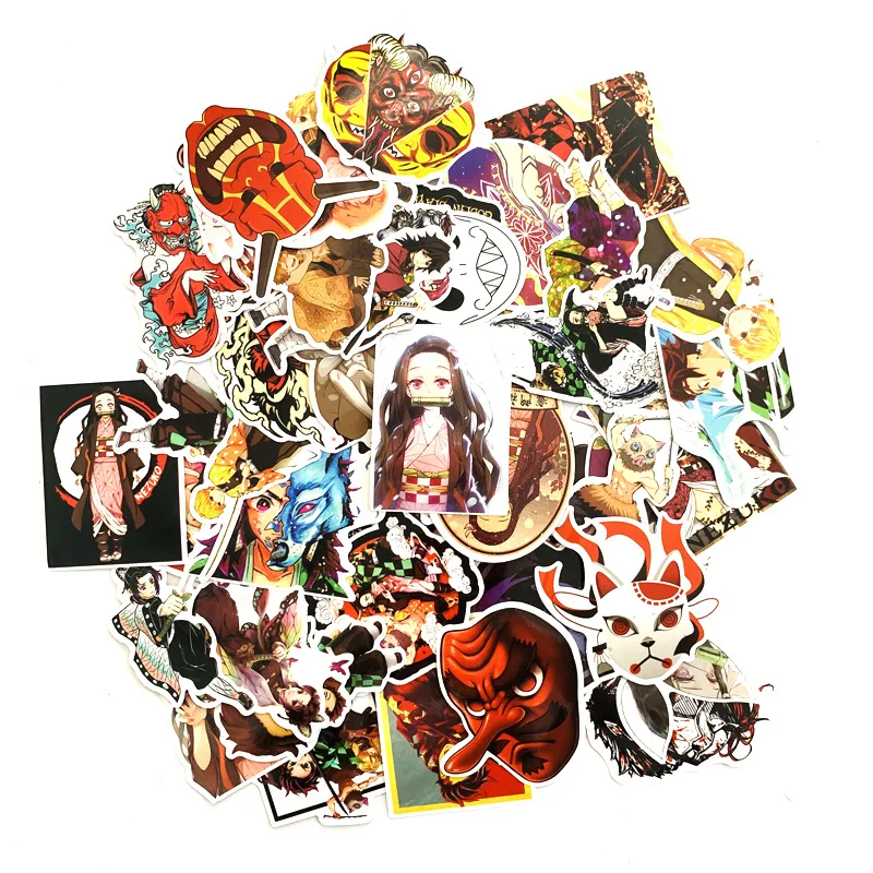 50 шт. водонепроницаемые Стикеры для чемоданов гитар|Костюмы аниме| |