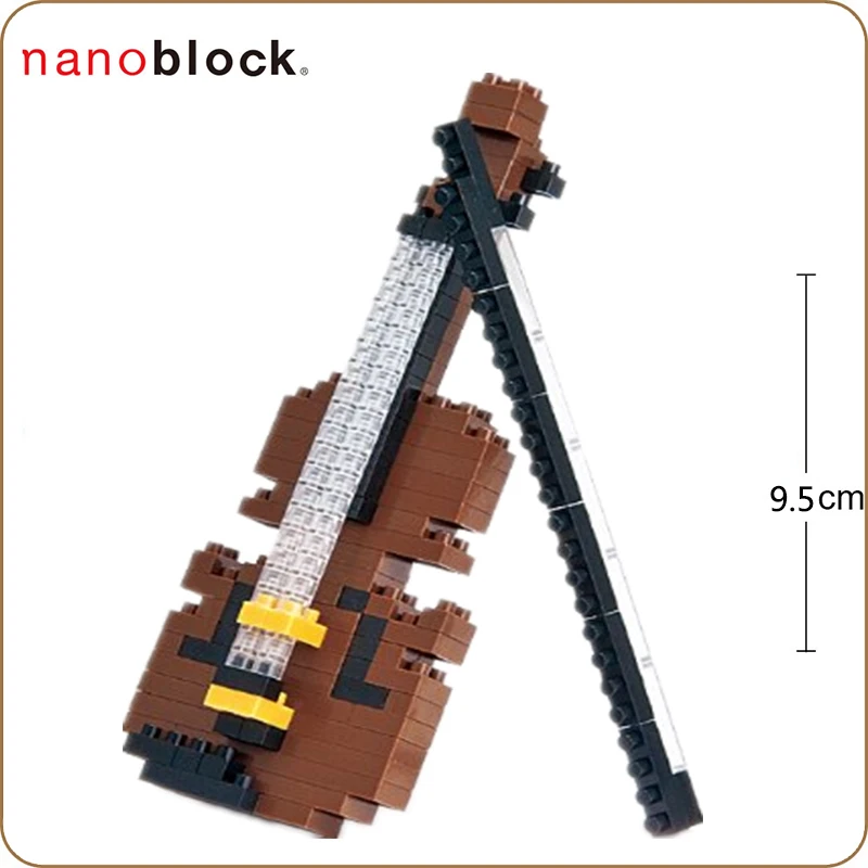 Мини скрипка Kawada Nanoblock Коллекционная серия NBC 018 180 шт. алмазные строительные блоки