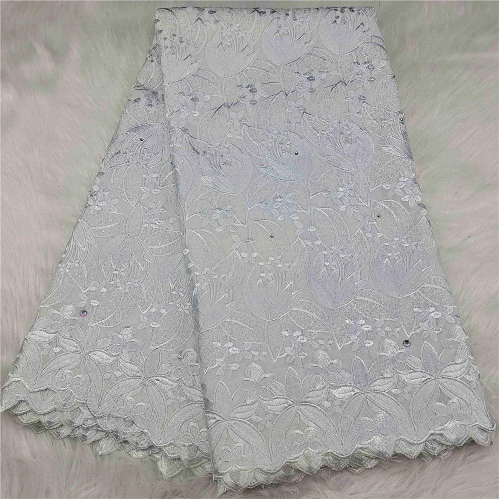 

Familiar African Cotton Lace Fabric 2021 High Quality Swiss Voile Lace In Switzerland Nigerian Lace Fabrics For Wedding HL-438