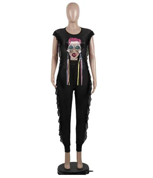 Jumpsuits Romper Women Overall Sexy Mess bodycon tunic Jumpsuit for party Vintage Wide Leg Pant body femme 2019 DW504 | Женская одежда