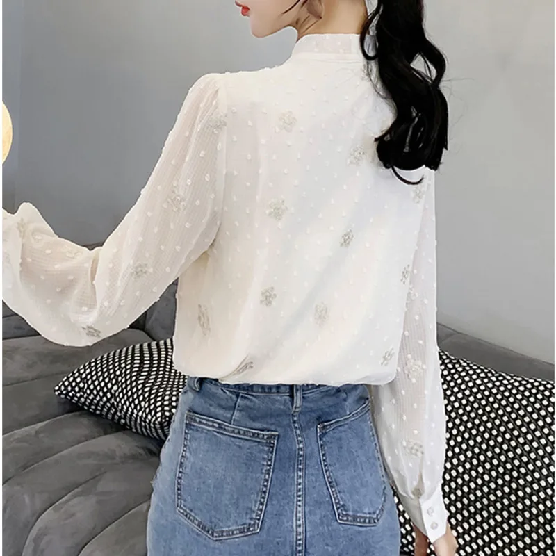 #2032 шифоновые рубашки блузка женская сексуальная тонкая прозрачная с