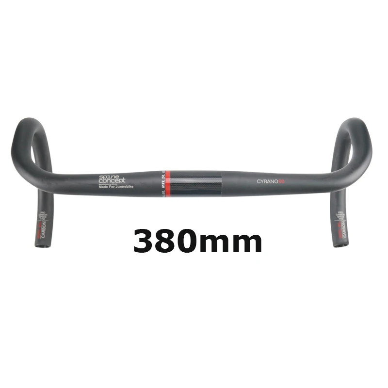 Red matte 380mm RXL SL рули для велосипеда Сверхлегкий UD матовый Руль Велоспорт велосипед Ручка Бент баров 380/400/420/440 из углеродного волокна, шоссейный руль - Цвет: Red matte 380mm