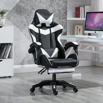 Presale High Quality Boss Office Chair Ergonomic Computer Gaming Chair Internet Seat Household adjustable Reclining Lounge Chair - Цвет: Solid footrest white