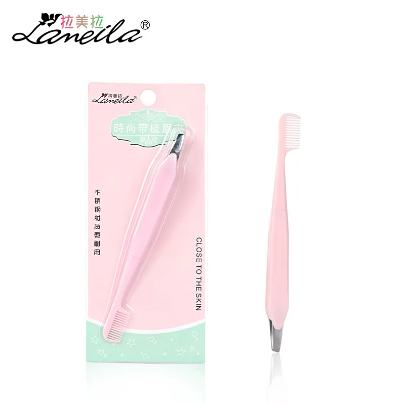 

Fashion with Comb Eye Tweezer PS Stainless Steel Repair Makeup Beauty Tool A216