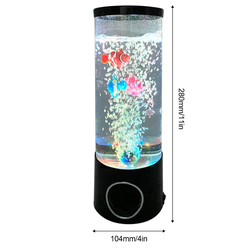 

Hot Newest LED Light Mood Fish Light Fish Light Colorful Color Changing Atmosphere Light Starry Sky Decoration Home Table Lamp