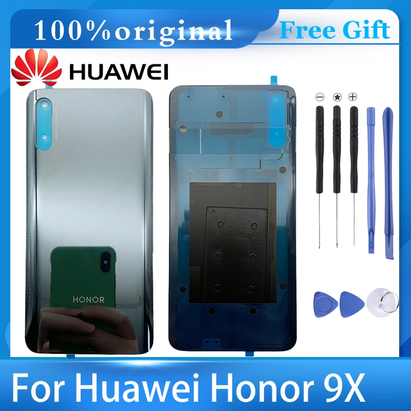 

Back Glass For Huawei honor 9X Back Cover Housing with Rear Camera Lens and Frame For Honor 9X Battery Door Back Cover