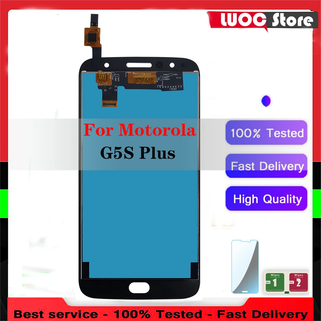 

5.5" Original LCD Display For Motorola MOTO G5S Plus XT1802 XT1803 XT1805 XT1086 LCD Display Touch Screen Digitizer Replacemen