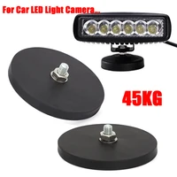 for car led light camera 45kg powerful neodymium magnet disc rubber costed d88x8mm m8 thread surface protecting