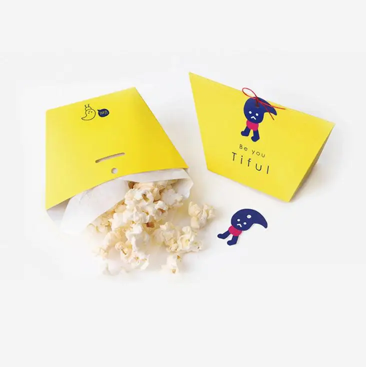 1 шт. милые бумажные пакеты для конфет подарочные печенья праздничные коробки еды